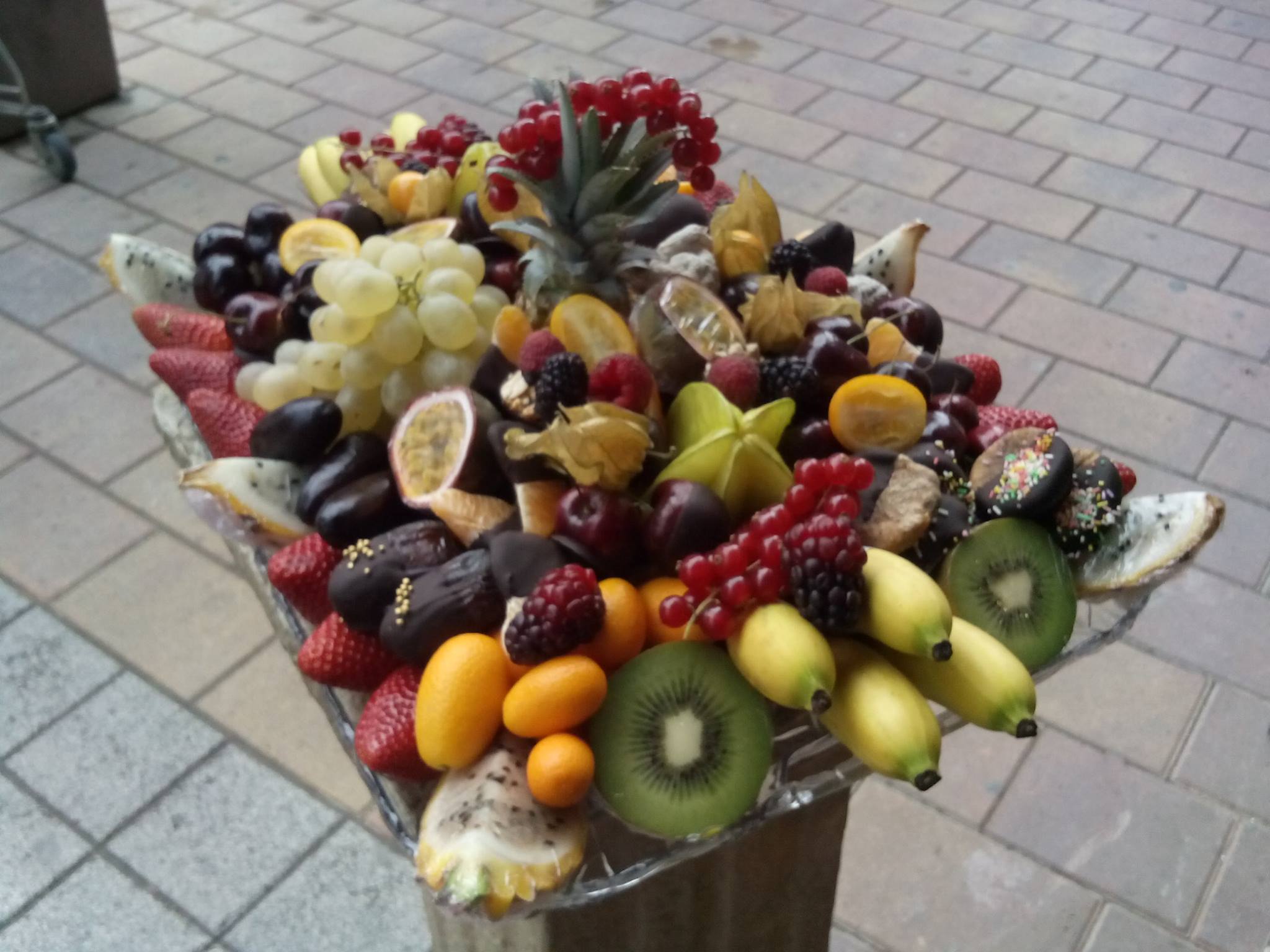 Bandeja de fruta Rectangular Premium